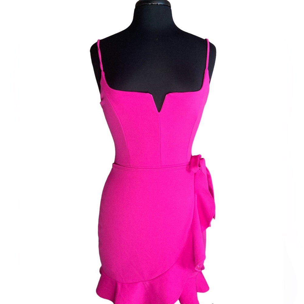 Lulus Medium Spaghetti strap Hot Pink Dress